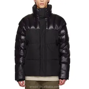 OEM Custom Leather And Polyester Logo Men's Winter Zipper Flight Pilot Jacket
