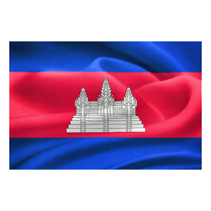 ธงของสวนกลางแจ้งแบบ3X5จากกัมพูชาแสดงโลโก้ที่กำหนดเองสำหรับทุกประเทศ - Product Image 4