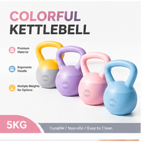 Kettlebell portable en plastique pour la musculation, l'entraînement cardio et le renforcement du tronc