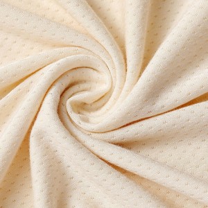 Tela de punto de seda, modal y viscosa con orificios transpirables, material para ropa interior y zonas íntimas. - Product Image 1
