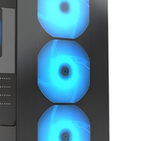 Boîtier PC Full Tower Noir ATX pour Gaming avec Fenêtre Latérale et Ports USB Frontaux