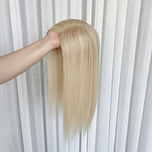 Topper de Cabello Humano con Base de Seda sin Pegamento, Solución Transpirable y Natural para Volumen Capilar - Product Image 5