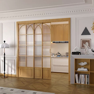 <span class=keywords><strong>Porte</strong></span> <span class=keywords><strong>coulissante</strong></span> sur rail en bois et verre pour cuisine, salon ou séparation <span class=keywords><strong>de</strong></span> pièce - Prix - Product Image 1