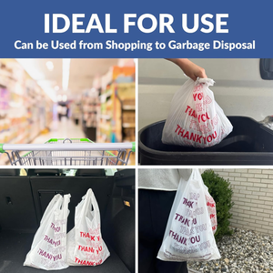 Sacs de courses en PEHD imperméables – Sacs promotionnels robustes et résistants aux déchirures, personnalisables avec impression sérigraphique, poignée longue - Product Image 6