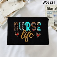 Cadeaux d'infirmière pochette à fermeture éclair sac cosmétique cadeaux d'appréciation infirmière praticienne cadeaux pour femmes sac de maquillage d'étudiant en soins infirmiers
