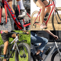 Bouteille d'eau de cyclisme personnalisée sans BPA avec logo, bouteille à boisson pour vélo, bouteille d'eau portable à presser pour le cyclisme