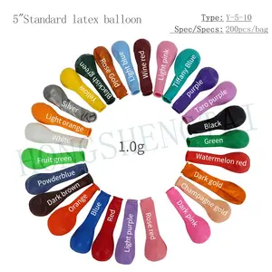 Globos de látex estándar al por mayor 5 10 12 18 36 pulgadas globos de látex diferentes tamaños fabricante decoración de globos de fiesta