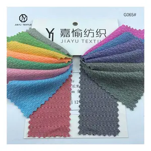 Two-tone 100% polyester knitted yarn-dyed jersey mesh fabric 160gsm with bird eye