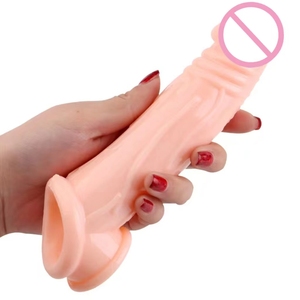 Manchon magique en silicone réutilisable, extension de pénis en cristal long, préservatif en cristal, doux pour les femmes - Product Image 3