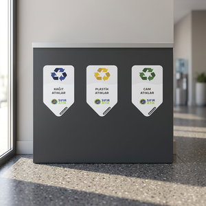Custom Metal Rectangular Standing Water Resistant <b>Zero</b> Waste Collection System Group Recycling Outdoor Use 3 Storage Bucket Bins - Product Image 3