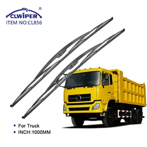 CLWIPER 1000毫米汽车雨刮器厂天然橡胶再填充金属雨刮片，用于卡车，带一个/两个适配器