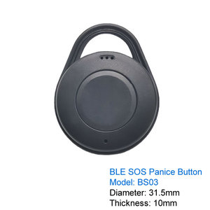 Tecla inalámbrica SOS Botón de pánico Driver ID Tag <span class=keywords><strong>IBeacon</strong></span> Broadcasting para gestión de flotas - Product Image 4