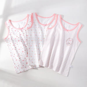 Été garçon gilet 100% coton fille haut sans manches débardeur unisexe - Product Image 4