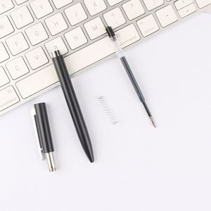 Selling Novel Rotation Black Simple Metal Gel Ink <b>Pen</b> With Business Advertising Printing Custom Logo for Office - Product Image 3