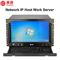 Сервер IP-трансляций HuiDu IP-8700 для систем оповещения и звукоусиления, профессиональная цифровая система с сенсорным экраном, усилитель для школ