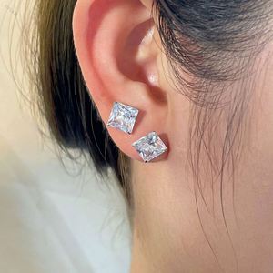 Dylam High End Shiny Jewelry Ear <b>Studs</b> Wedding Trend Luxury Women's 925 Sterling <b>Silver</b> Delicate 5A Cubic Zirconia Ear <b>Studs</b> - Product Image 5