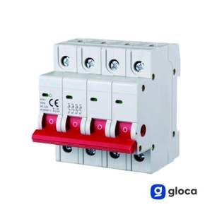 Desconectador Gloca 4P 380V 100A de Uso Industrial, Material PC - Product Image 3