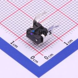 TS-1093A-A5B2-D2 Tactile Switch Through hole Component THT Switch Single Pole Single Throw Round Button 1.8N Right Angle Insert - Product Image 2