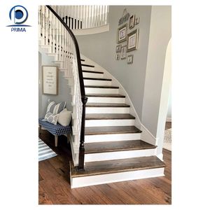 Tùy chỉnh thực hiện cong cầu thang khách sạn sang trọng trung tâm cầu thang thiết kế kiến trúc trung tâm cầu thang - Product Image 3