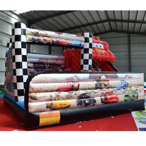 Mini puente para niños pequeños, coche de carreras inflable Moonwalk, castillo hinchable, casa de rebote para niños, Comercial - Product Image 4