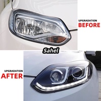 Phare LED de rechange compatible avec Ford Focus 2012-2014, projecteur en U, DRL, clignotant séquentiel, boîtier fumé