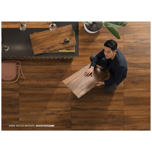 Belly Brown Wood Look Porcelain Tiles 600x1200mm Non Slip Floor Wall Natural Texture Ceramic Designs - Product Image 2