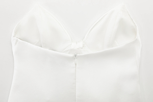 <span class=keywords><strong>Top</strong></span> <span class=keywords><strong>sin</strong></span> <span class=keywords><strong>Tirantes</strong></span> con Lazo Delantero, Color <span class=keywords><strong>Blanco</strong></span>, Informal, a la Moda, para Mujer - Product Image 5