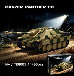 Kit de construction militaire à l'échelle 1:35 du chasseur de chars <span class=keywords><strong>allemand</strong></span> Jagdpanther Panther 131 de la Seconde Guerre mondiale TK8005 pour les amateurs adultes - Product Image 1
