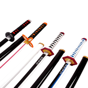 Épée <span class=keywords><strong>Katana</strong></span> en bambou et plastique authentique, jouet en bois pour <span class=keywords><strong>Demon</strong></span> <span class=keywords><strong>Slayer</strong></span> - Product Image 1