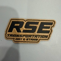 Patch logo de haute qualité, embossé et cousu sur des jeans authentiques avec des étiquettes en cuir personnalisées