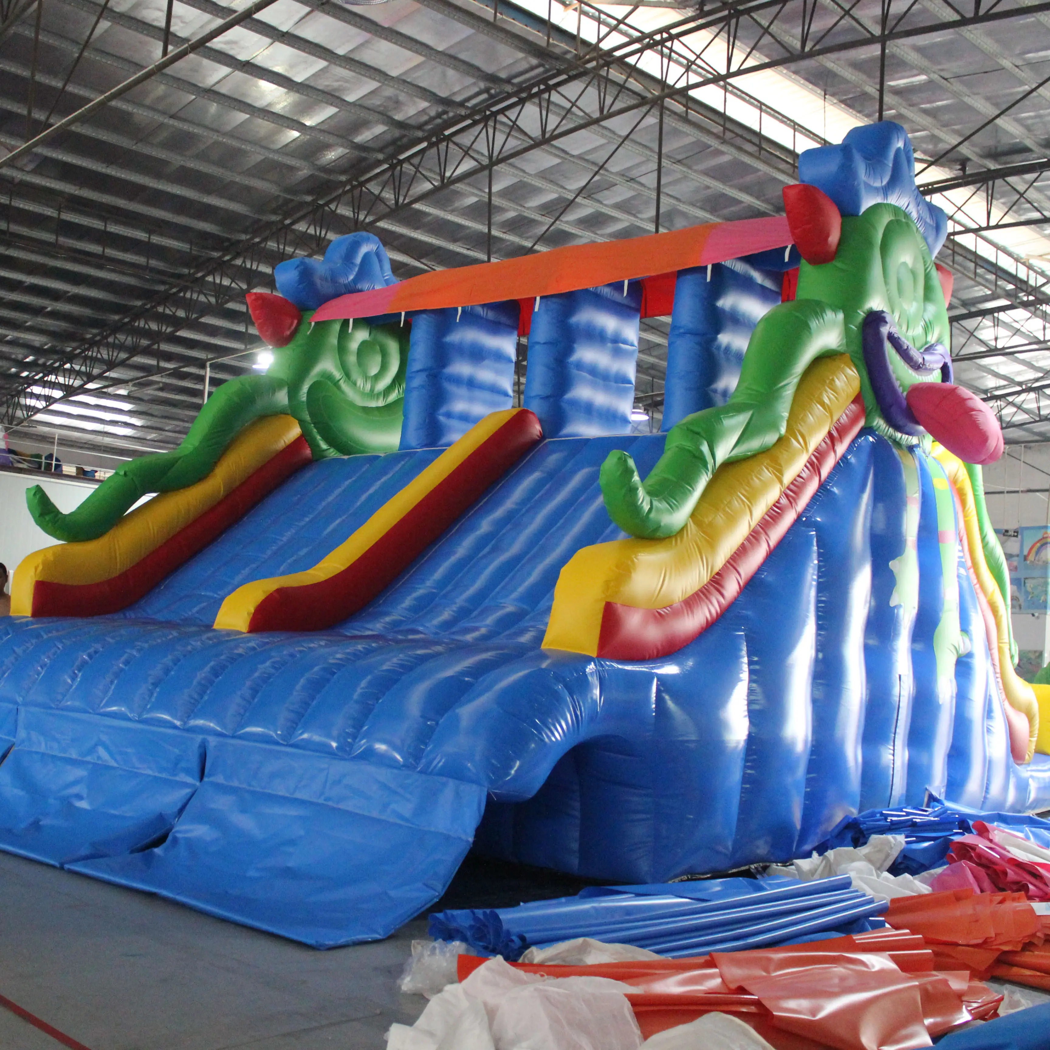 2023 OEM commercia large outdoor swimming pool ilnflatable water slide r water playground for adult and kids