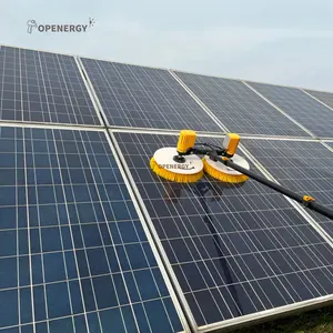 Poste telescópico de limpeza de painéis solares com cepillo de lavado, venda para prefeito