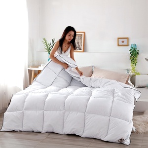 Edredón <span class=keywords><strong>de</strong></span> terciopelo <span class=keywords><strong>de</strong></span> <span class=keywords><strong>plumas</strong></span> gruesas, ropa <span class=keywords><strong>de</strong></span> <span class=keywords><strong>cama</strong></span> <span class=keywords><strong>de</strong></span> Hotel blanca cálida para primavera, otoño e invierno, tamaño King, venta al por mayor, regalo <span class=keywords><strong>de</strong></span> bienestar para uso doméstico - Product Image 4