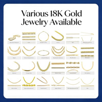 Collar de Cadena de Oro de 18K de Lujo, Joyería Fina Elegante para Mujer, Regalo de Boda
