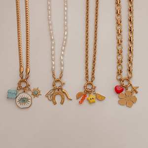 Américain en <span class=keywords><strong>acier</strong></span> <span class=keywords><strong>inoxydable</strong></span> mode casual fille sac fruit lovely sun DIY pendentif four placage sous vide 18K pendentifs - Product Image 4