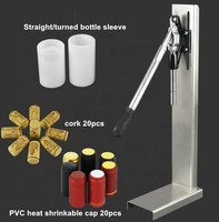 Meilleure vente commerciale levier à main bouchon de bouteille de vin bouchage machine de capsulage/manuel tamponnade vin bois liège insertion Machine