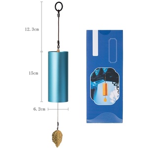 Carillon à vent rétro en métal, style japonais, pour yoga, méditation, ornement suspendu, instrument de guérison sonore - Product Image 4