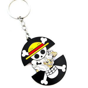 6 Modelli di Portachiavi in Metallo Stile Giapponese, Design Anime Cartoon, Portachiavi Luffy Zoro, Accessori in Metallo - Product Image 5