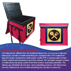 Écran LED publicitaire GPS, panneau LED pour boîte de livraison de nourriture, boîte à emporter pour moto, écran LED pour publicité de logo - Product Image 3