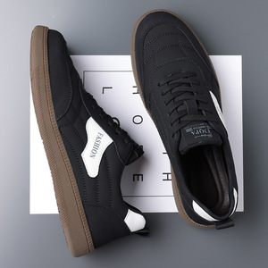 Chilowa Baskets blanches pour hommes, chaussures décontractées à talon bas et semelle en caoutchouc - Product Image 2