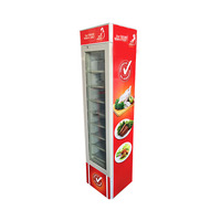 Sc105b geladeira vertical comercial, venda quente, refrigerador com exibição de bebidas de alimentos