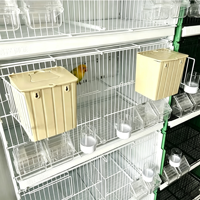 Nichoir pour oiseaux écologique, extérieur et intérieur, en plastique, avec fermeture sécurisée par bouton