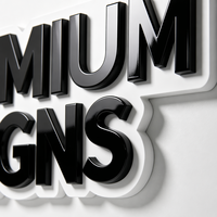 Enseigne murale 3D découpée au laser sur mesure, logo, lettres peintes finition laquée, étanche IP65, pour décoration de bureau, hall d'entreprise, centre commercial