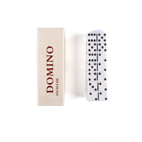 Vente en gros d'usine de Ningbo - Dominos professionnels JUXING modèle D6-4010C ivoire dans une boîte en papier personnalisée