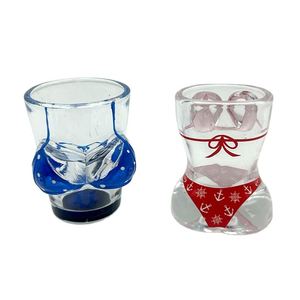 Hot Selling Hand Painted Souvenir Gifts Shot Glass <b>Boob</b> Shape Bikini Sexy Body Shape Shot Glass Cup Bikini Shot Glass - Product Image 1