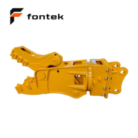 Concasseur hydraulique FONTEX, broyeur de béton avec rotation rotative pour excavatrice de 18 à 25 tonnes