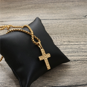 <b>Cross</b> Pendant Necklace Zinc Alloy Unisex Gift Jewelry Hip Hop Style - Product Image 4