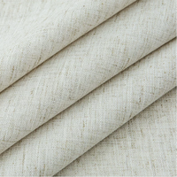 Nappe rectangulaire en lin uni haut de gamme pour table à manger, bureau, table basse blanche