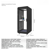 Cabine insonorisée de luxe meubles de cabine de bureau cabine silencieuse mobile salle de réunion de bureau cabine insonorisée pour immeuble de bureaux