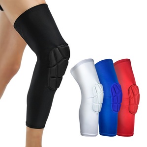 Protector de Pierna de Baloncesto Antideslizante con Diseño de Panal de Abeja, Transpirable, para Gimnasio y Deportes, <span class=keywords><strong>Rodilleras</strong></span> - Product Image 1